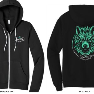 Wolf Zip Hoodie - Unisex
