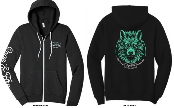 Wolf Zip Hoodie - Unisex